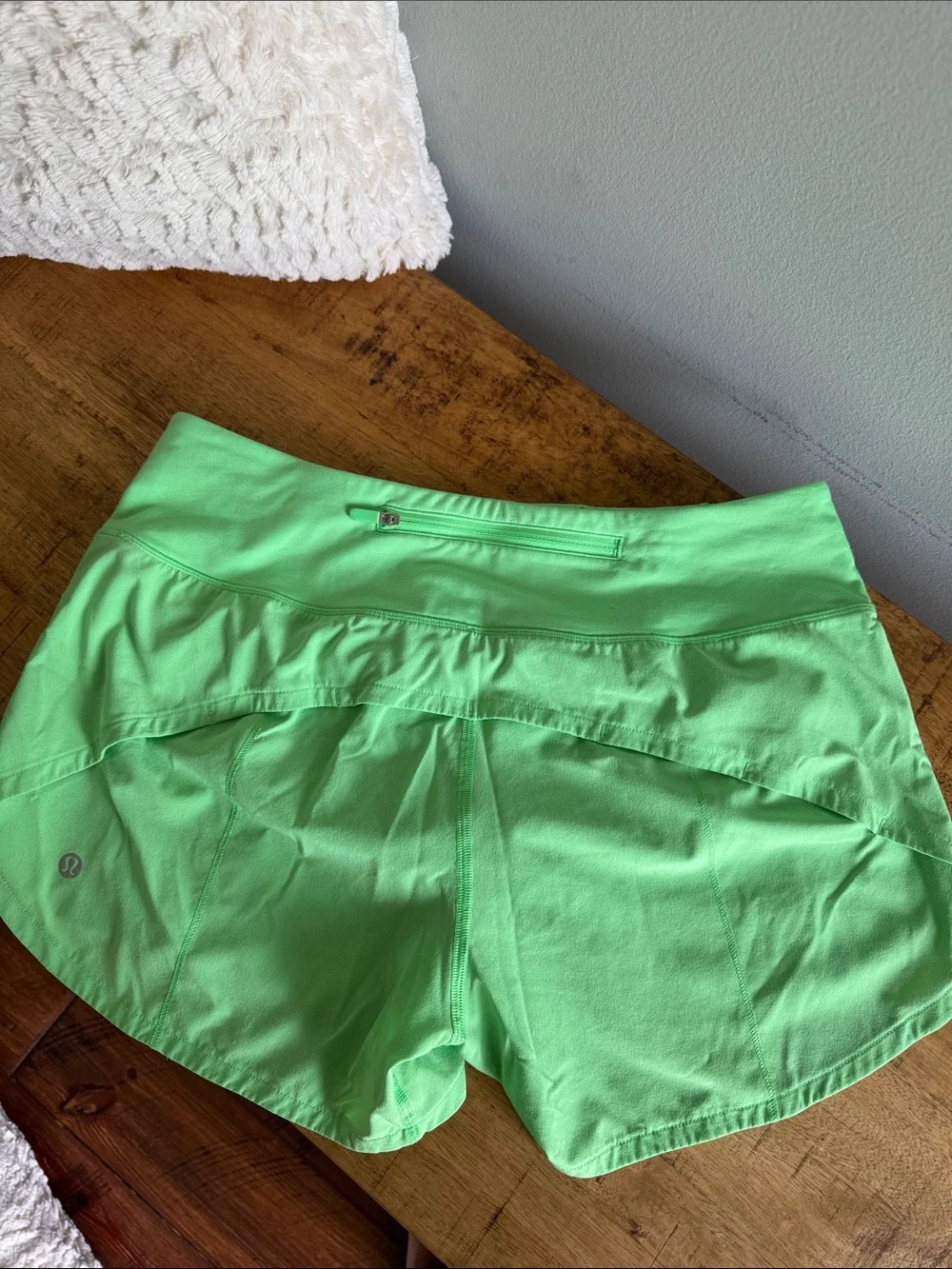 lululemon athletica Bright Lime Athletic Shorts - Picture 2 of 4